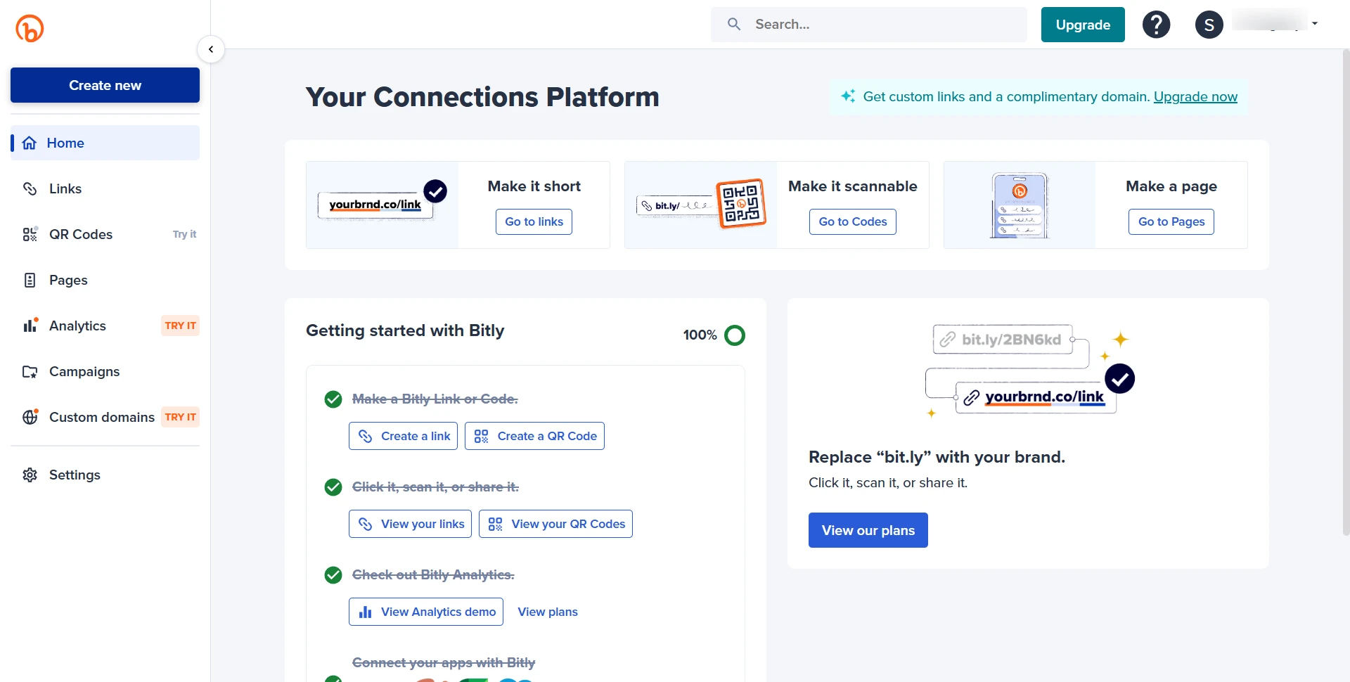 Bitly Dashboard